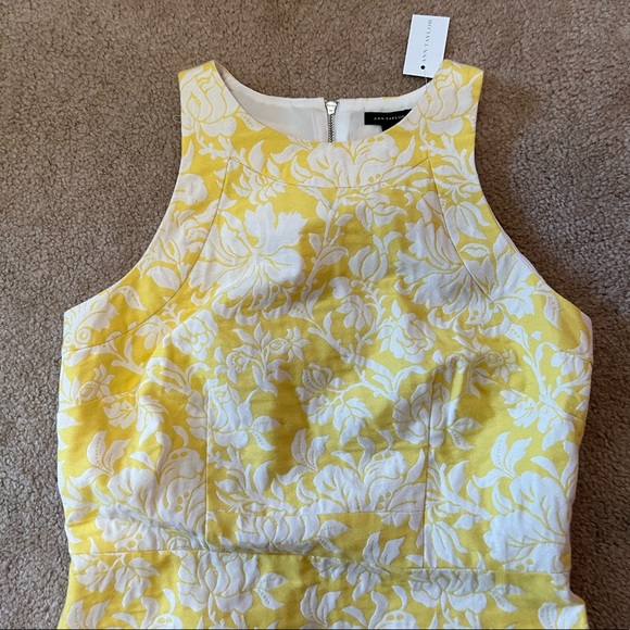 Ann Taylor Yellow Floral Dress - Picture 3 of 10